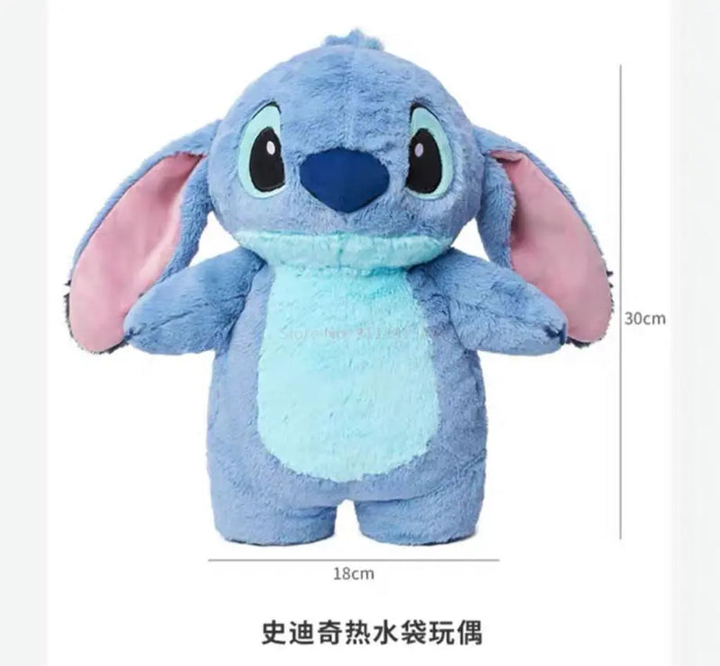 Disney Anime Hobby Stitch Winter Extra Large Plush Hot Water Bottle Women's Home Water Filling Hand Warmer Gift for Girlfriend